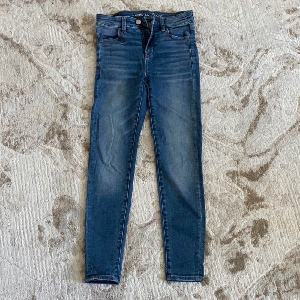 American Eagle High Rise Skinny Jeans — Stretch